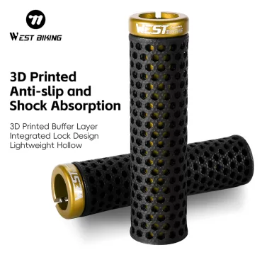 WEST BIKING 3D Printed Bike Handlebar Grips