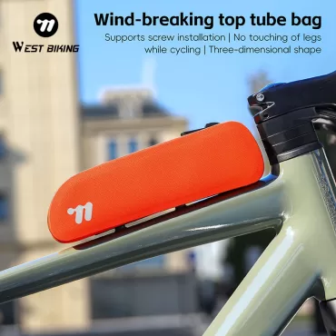 WEST BIKING 3D Wind-Breaking Top Tube Bike Bags