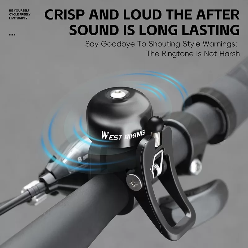 WEST BIKING Aluminum Alloy Bike Bell - Image 3